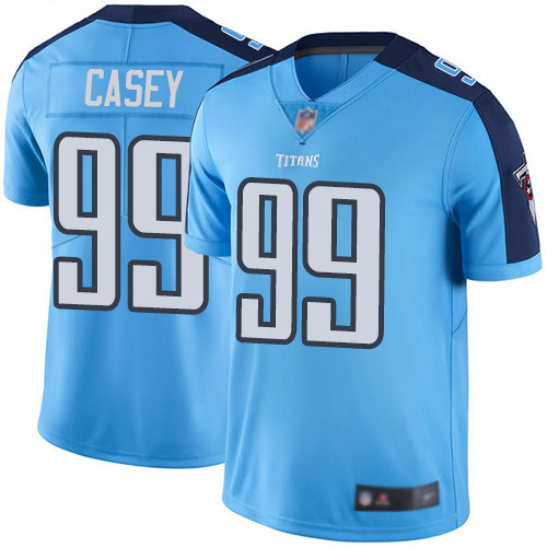 Tennessee Titans Limited Light Blue Men Jurrell Casey Jersey NFL Football 99 Rush Vapor Untouchable